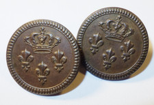 Louis XVIII era cufflinks, circa 1815, rare!!