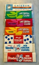 Scarce VTG Chewing Gum Sticks NOS – Life Savers & Adams (7)