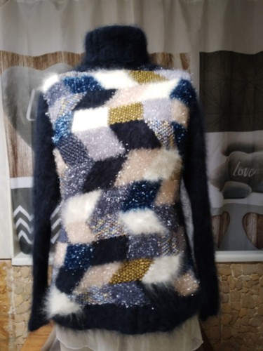 Pull angora marine - ,