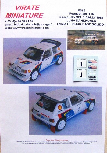 V026 peugeot 205 turbo evo - peugeot,