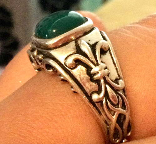 T59 argent massif grosse bague - t59,