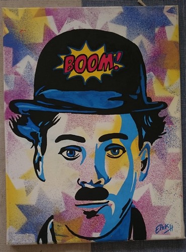 Peinture sur toile charlie - peinture,