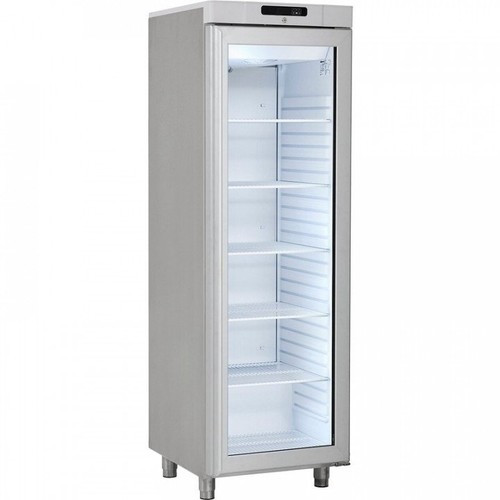 Armoire inox vitrée positive