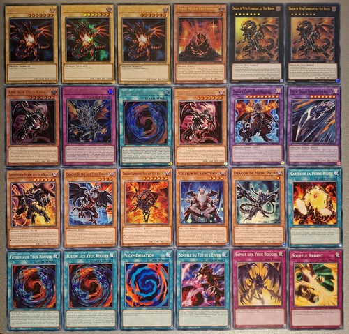 Lot de 24 - yu-gi-oh!, cartes
