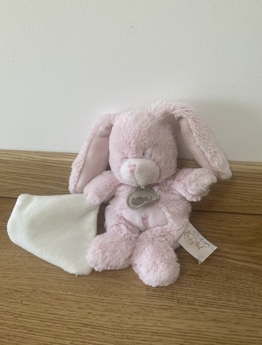 Peluche lapin rose babynat - peluche,