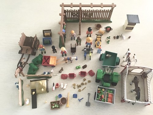 Lot playmobil ferme chevaux - lot,