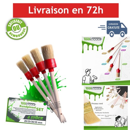 Lot pinceaux ronds 20 - lot, 4