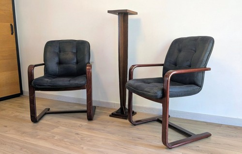 Paire fauteuils cantilever - paire, de