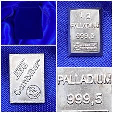 Lingot Palladium Pur 999 ESG