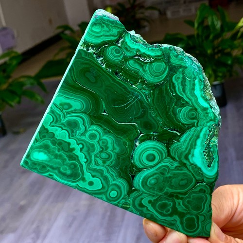 398g natural glossy malachite - 398g,