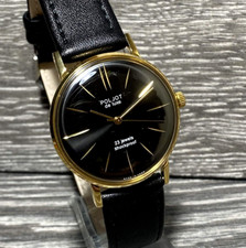 NOS Poljot De LUXE Ultra Slim 2209 Soviet Mens Wristwatch 23 Jewels Vintage USSR