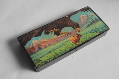 Plumier boîte bois laqué - boîte,