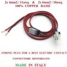Yaesu FT-1000MP MarkV FIELD FT 1000 DC Power Cable 13.8V MADE IN ITALY 100% COPPER