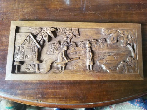 Vintage tableau relief - en,