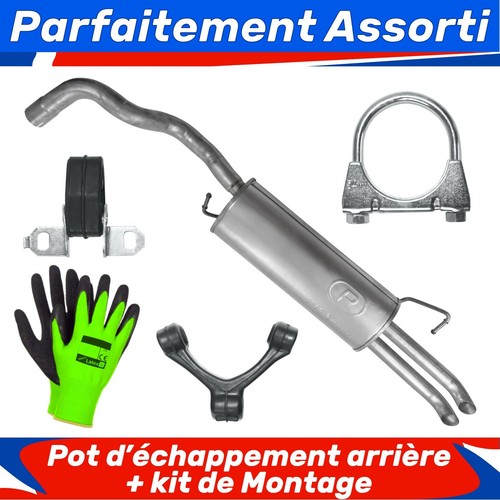 Pot échappement arrière - pot, d’échappement