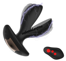 Vibromasseur anal chocs électriques plug P télécommande Masseur Homme Sex Toy