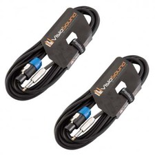 2 x Câble ampli PA enceinte