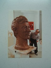 TINTIN /  RARE CARTE BUSTE  HERGE  AVEC SIGNATURE ORIGINALE DE TCHANG  / 1988  