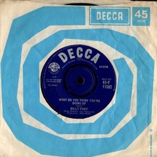 BILLY FURY  WHAT DO YOU THINK