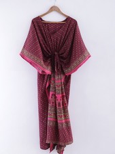 Robe Kaftan Longue Maroon Boho