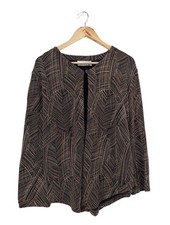 VOLANA Blouse à manches longues Dames Blouse T EU 44 noir-brun style mouillé