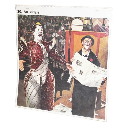 Affiche scolaire vintage
