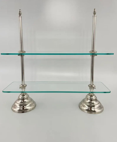 étagère verre argenté à - Étagère, en
