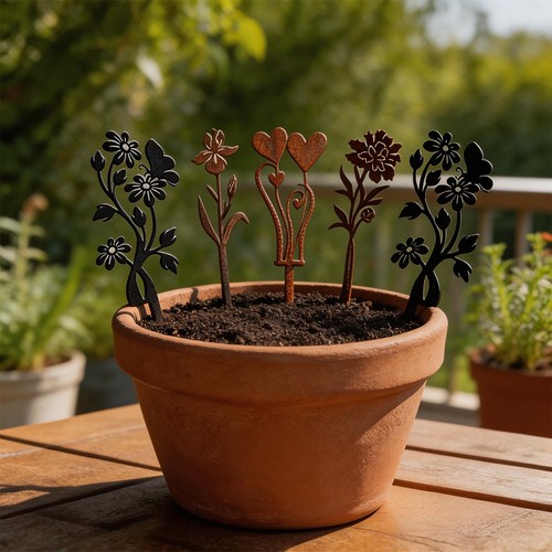 Piquet fleurs jardin - fleurs, en
