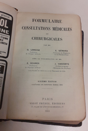 Livre rare formulaire - livre,