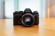 KONICA Autoreflex TC with Hexanon AR  57mm F 1.4 lens, Vintage 35m Film Camera 