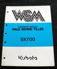 Original Kubota SX700 700 à Pied Derrière Motoculteur Service Réparation Manuel