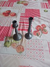 Bougeoir ancien en étain –