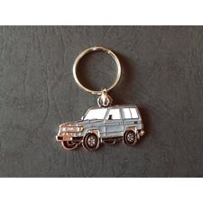 Porte-clés profil Toyota Land Cruiser LJ70 BJ70 FJ70, FJ BJ LJ 70 J70 (gris)