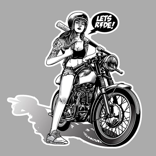 Let ride moto - ride, biker