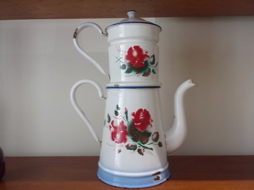 Cafetière ancienne tôle - cafetière,