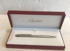 Cartier STYLO BILLE MUST II PLAQUE-OR- Pen in Cartier Box With Certificate