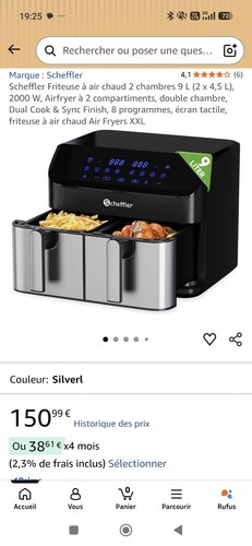 Scheffler friteuse air - friteuse, à