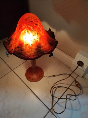 Ancienne lampe champignon - ancienne, le