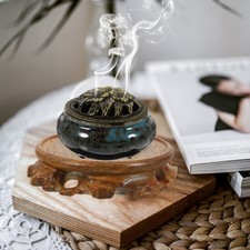 Socle En Bois Vase Oriental