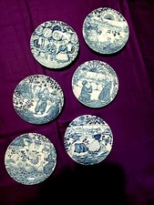 belle  petite assiette bleu