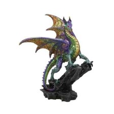 DRAGON SUR ROCHER STATUE