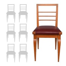Série de 6 chaises en chêne