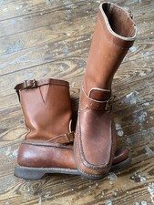 Vtg Gokeys Snake Proof Boots Men 11.5 12 Botte Sauvage Gro Cord Hunting Riding