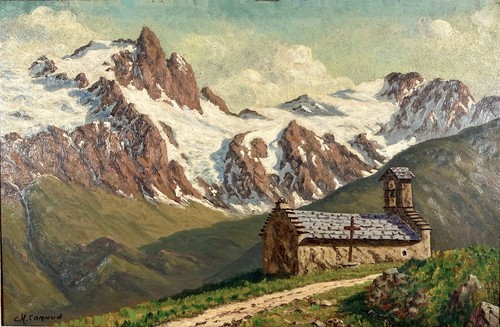 Cornud peinture montagne - peinture,