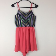 POETRY V Neck Mini Playsuit Sleeveless Jumpsuit Romper Casual Shorts Dress S