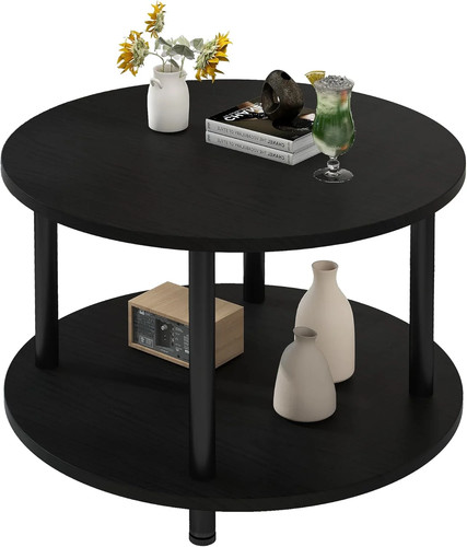 Round coffee table - coffee,