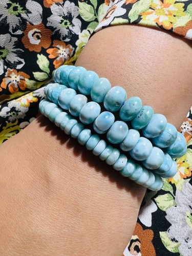 Larimar bracelet stretch - larimar,