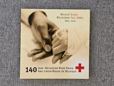 Coffret / Set BU euro Belgique / Belgium 2004 - 140 ans Croix Rouge + Médaille