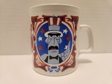 Vintage Kiln Craft Muppet Show Coffee Mug Sam Eagle 1979 England RARE Small Chip