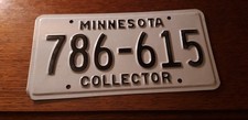 plaque immatriculation américaine Minnesota Usa american license plate